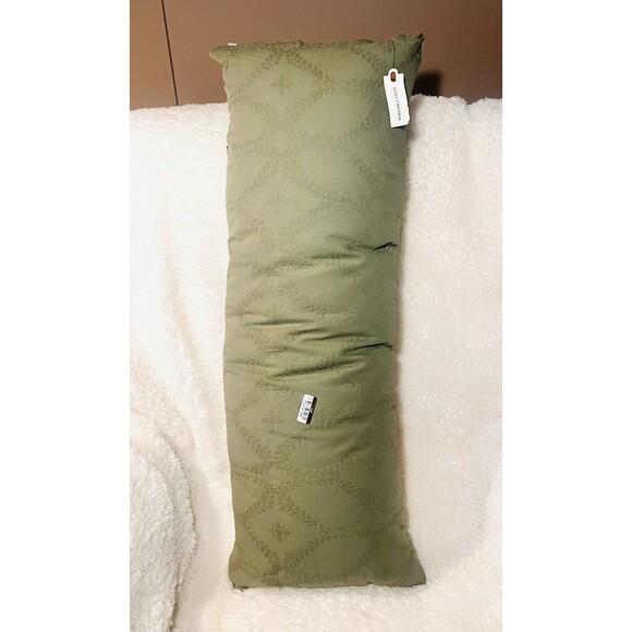 14"x36" Trellis Pattern Lumbar Bed Pillow Sage Green - Hearth & Hand Magnolia - Picture 5 of 5